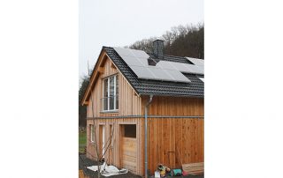 Solaranlage Haus Staade Ansicht Ostgiebel